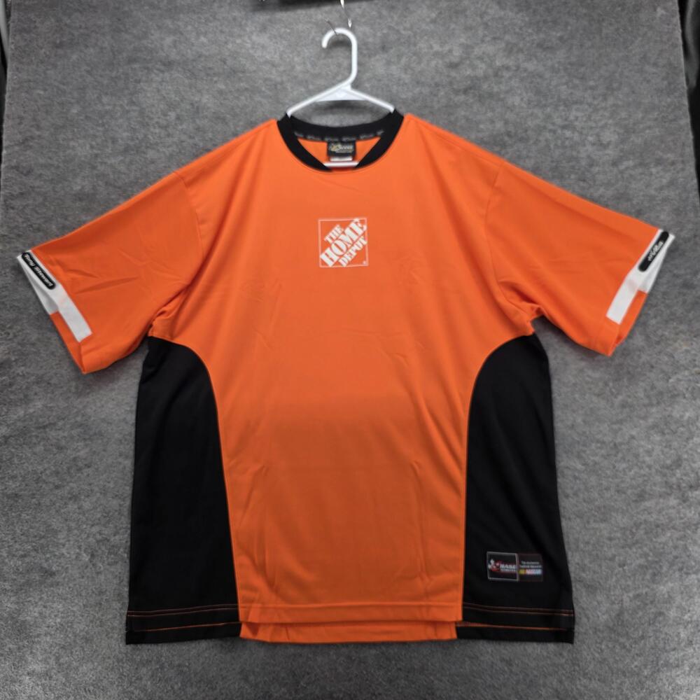 Home Depot 20 Shirt Mens XL Orange NASCAR Racing Chase Authentics Drivers Line
